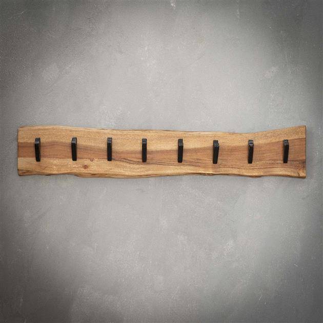Coat rack Levi DH Interior Acacia LxWxH 92x21x15 Acacia wood Atmospheric photo front view