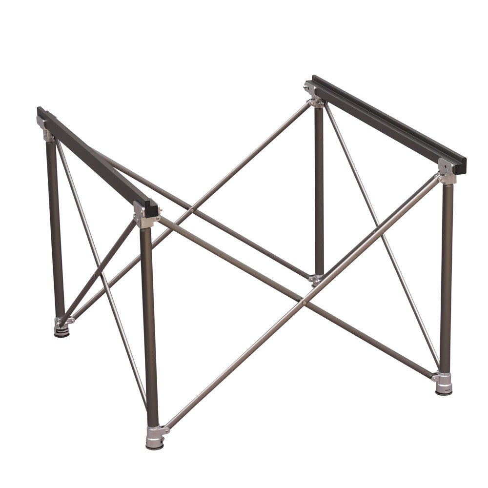Camping table Foldable aluminum 72x65x51 cm Dimehouse Black LxWxH 81x18x18 Aluminum White photo detail