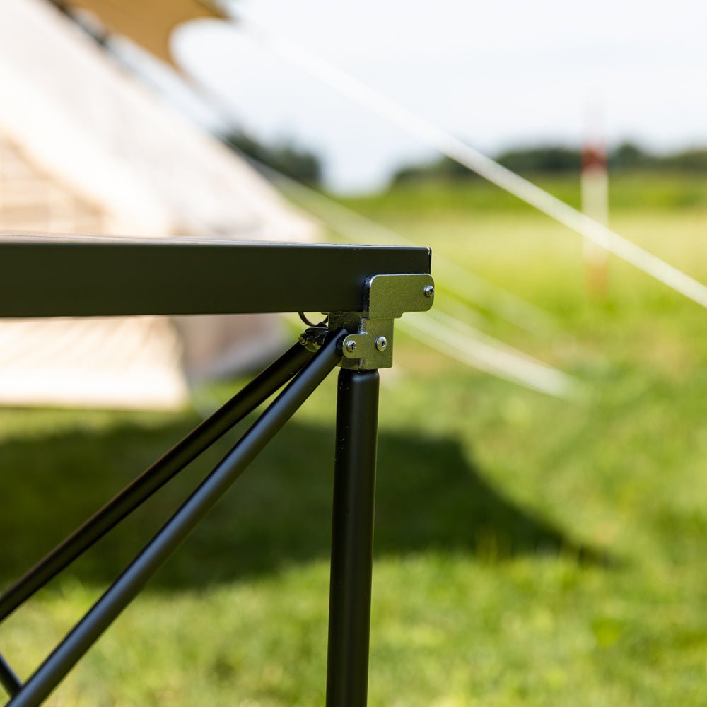 Camping table Foldable aluminum 72x65x51 cm Dimehouse Black LxWxH 81x18x18 Aluminum Atmospheric photo detail