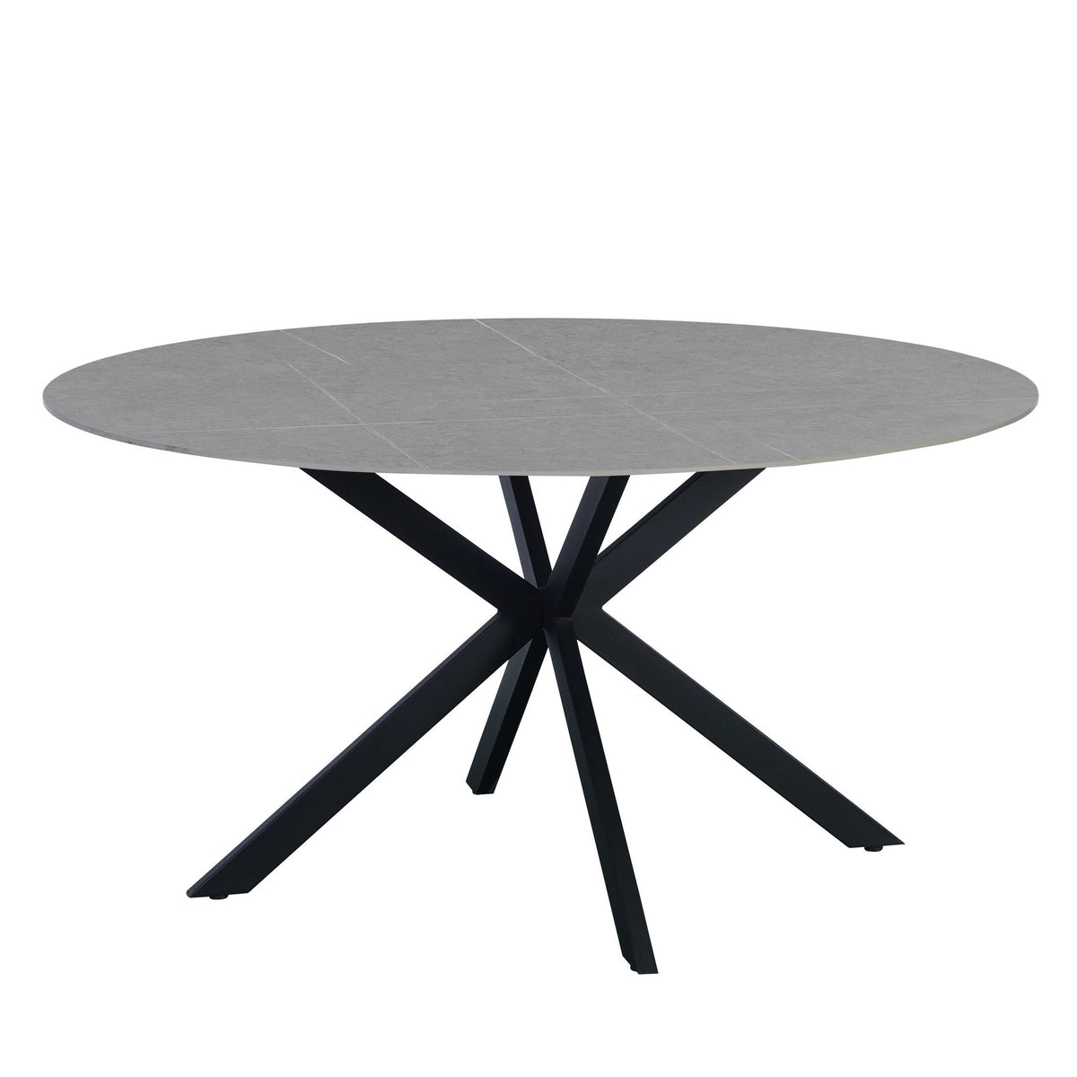Yuna Gray dining table Dimehouse Gray LxWxH 114x77x9 Sintered stone White photo front view