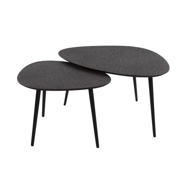 Coffee table Luna DH Interior Gray LxWxH 83x13x12 Gray White photo diagonal front view