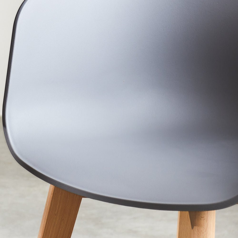 Herning dining room chair Dimehouse Gray LxWxH 68x60x51 Plastic Atmospheric photo detail