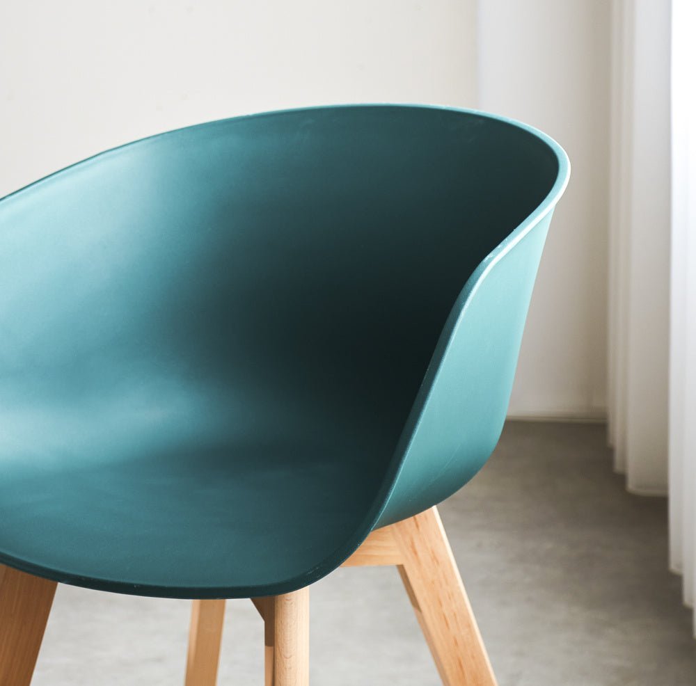 Herning dining room chair Dimehouse Green LxWxH 68x60x51 Plastic Atmospheric photo detail