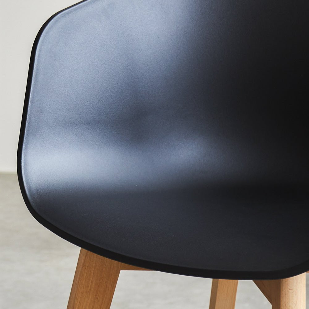 Herning dining room chair Dimehouse Black LxWxH 68x60x51 Plastic Atmospheric photo detail
