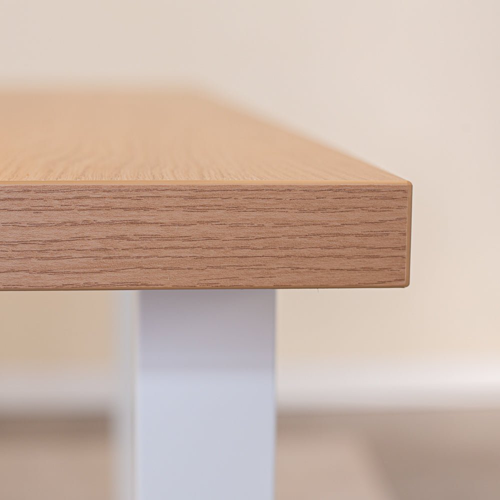 Lenzo Rustique Oak table top Dimehouse Brown LxWxH 172x83x7 Melamine Atmosphere photo detail