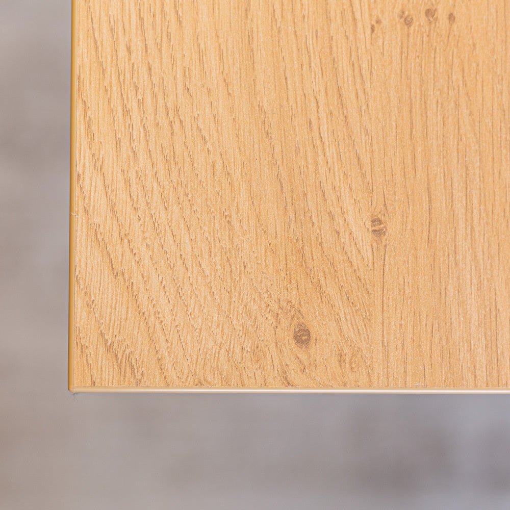 Lenzo Rustique Oak table top Dimehouse Brown LxWxH 192x103x7 Melamine Atmosphere photo color sample