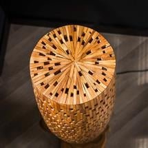 Floor lamp Elia DH Interior Teak wood Teak Atmospheric photo detail