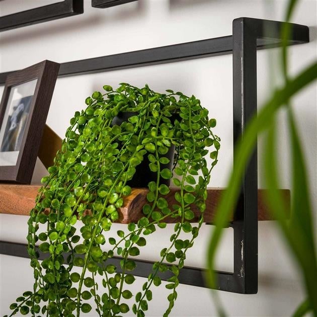 Wall shelf Aberdeen DH Interior Acacia LxWxH 105x36x13 Acacia wood Atmospheric photo detail