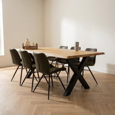 Eikenhout eettafel - Dimehouse