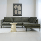 Sofas - Corner sofa green velvet high legs Gaya - right - Dimehouse