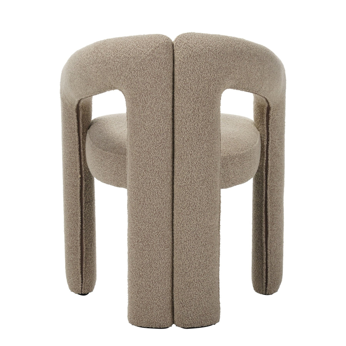 Dining room chairs - Design Dining room chair Sand color Bouclé Maro - Full Fabric - Dimehouse