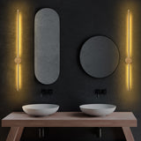 Wall lamps - Wall lamp Gold 91 cm Metal Vortex - Dimehouse