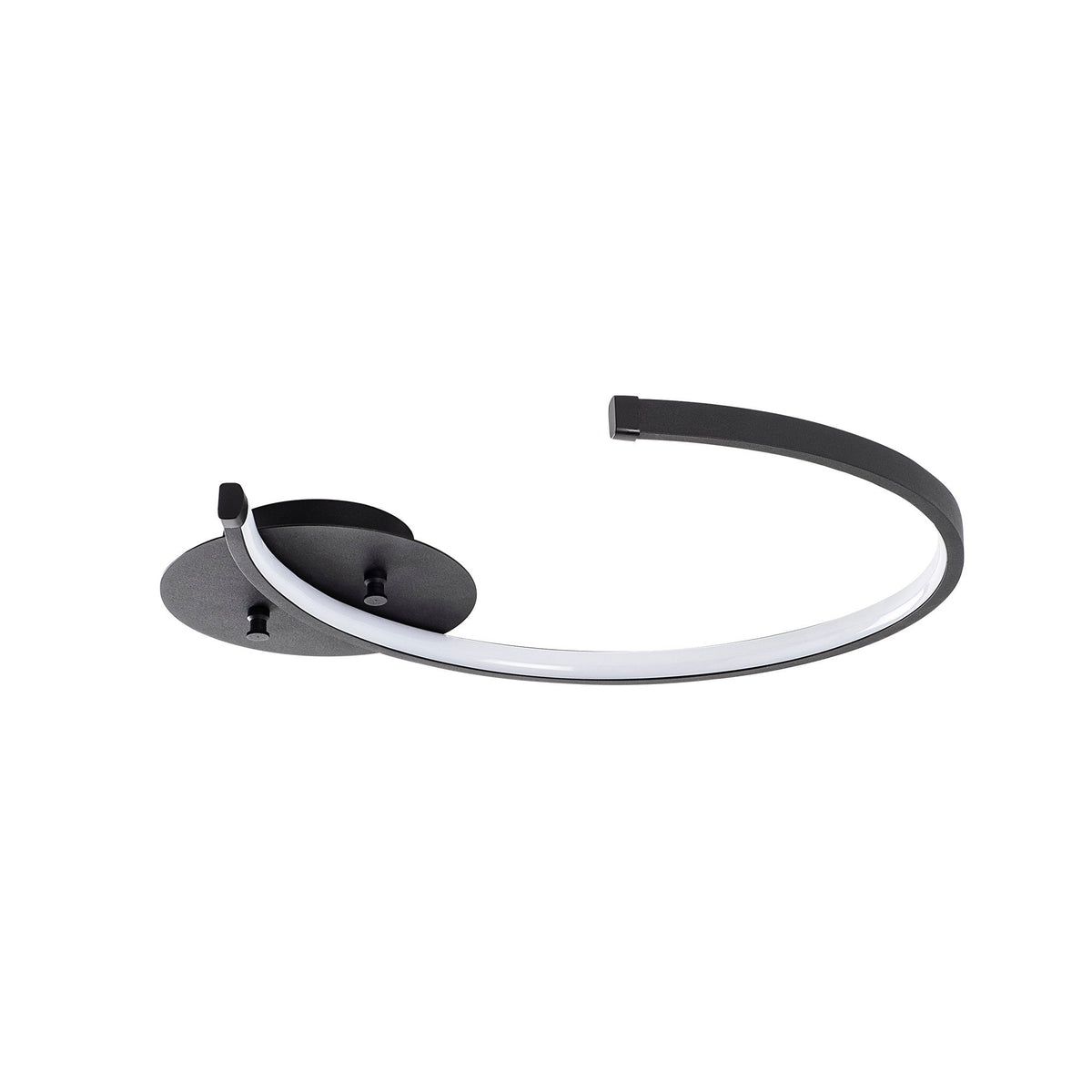 Ceiling lamps - Ceiling lamp Black Metal Lunaris - Dimehouse