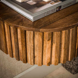 Bedside tables-Bedside table Ridge floating Sand 1 drawer 40 x 35 x 17 cm-Dimehouse