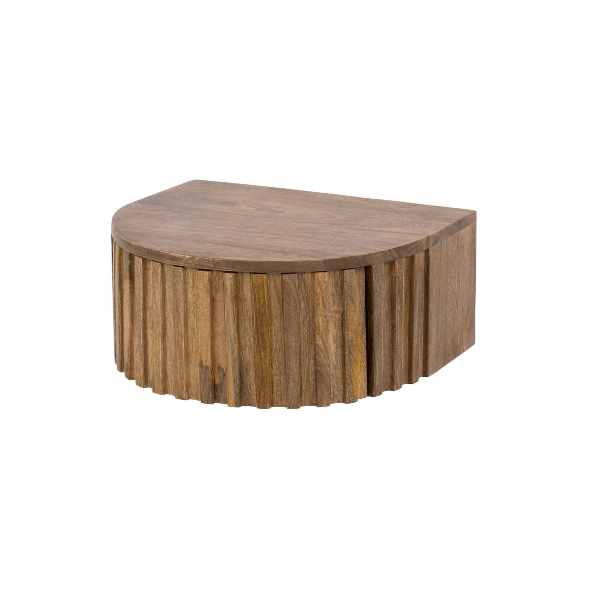 Bedside tables-Bedside table Ridge floating Sand 1 drawer 40 x 35 x 17 cm-Dimehouse