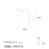 Wall lamps - Wall lamp 1 - light Copper-colored Metal Haven - Dimehouse