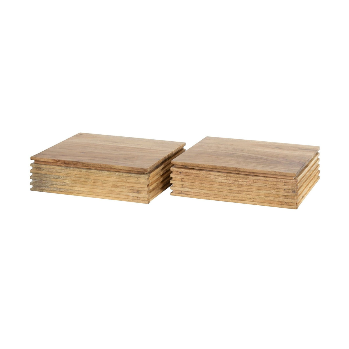 Bedside tables - Avela XS Bedside table 1 drawer solid acacia set of 2 - Dimehouse