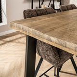 Bar tables - Industrial Bar table Mango wood Wyatt Blank 135x70 cm - Dimehouse