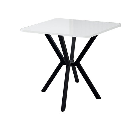 Elma dining table white 70 x 70 cm Melamine coated wood