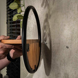 Wall shelves - Wall shelf Round Ø35 Solid Acacia wood set of 3 - Dimehouse