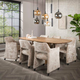 Dining tables - Dining table Sue 215 cm Mango wood Sand - Dimehouse