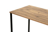 Desks - Study desk Twin Study Desk Melamine Atlantic Pine 240x60 Atlantic Pine Black - Dimehouse