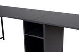 Desks - Desk anthracite with black - 240x60 cm - Melamine - Twin - Dimehouse