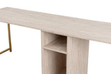 Desks - Study desk Twin Travertine Gold 240x60 cm Melamine - Dimehouse