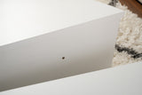 Coffee Tables - Round Coffee Table White 85 cm Melamine Orin - Dimehouse