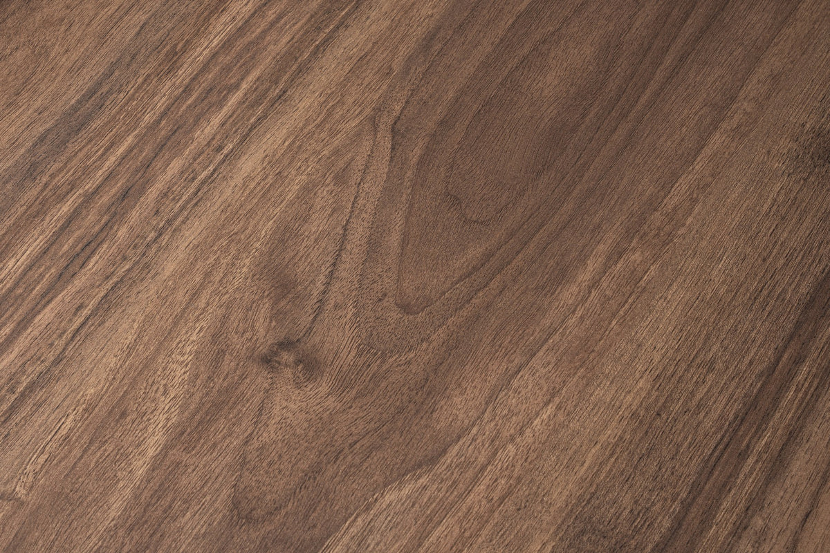 Coffee tables - Coffee table Round 85 cm Natural Walnut Melamine Orin - Dimehouse