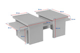 Coffee tables - Coffee table White Melamine Rebellion - Dimehouse
