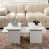 Coffee tables - Coffee table White Melamine Rebellion - Dimehouse