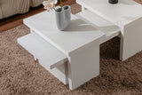 Coffee tables - Coffee table White Melamine Rebellion - Dimehouse