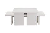 Coffee tables - Coffee table White Melamine Rebellion - Dimehouse