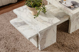 Coffee tables - Coffee table Marble look Melamine Rebellion - Dimehouse