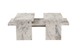 Coffee tables - Coffee table Marble look Melamine Rebellion - Dimehouse