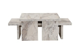 Coffee tables - Coffee table Marble look Melamine Rebellion - Dimehouse