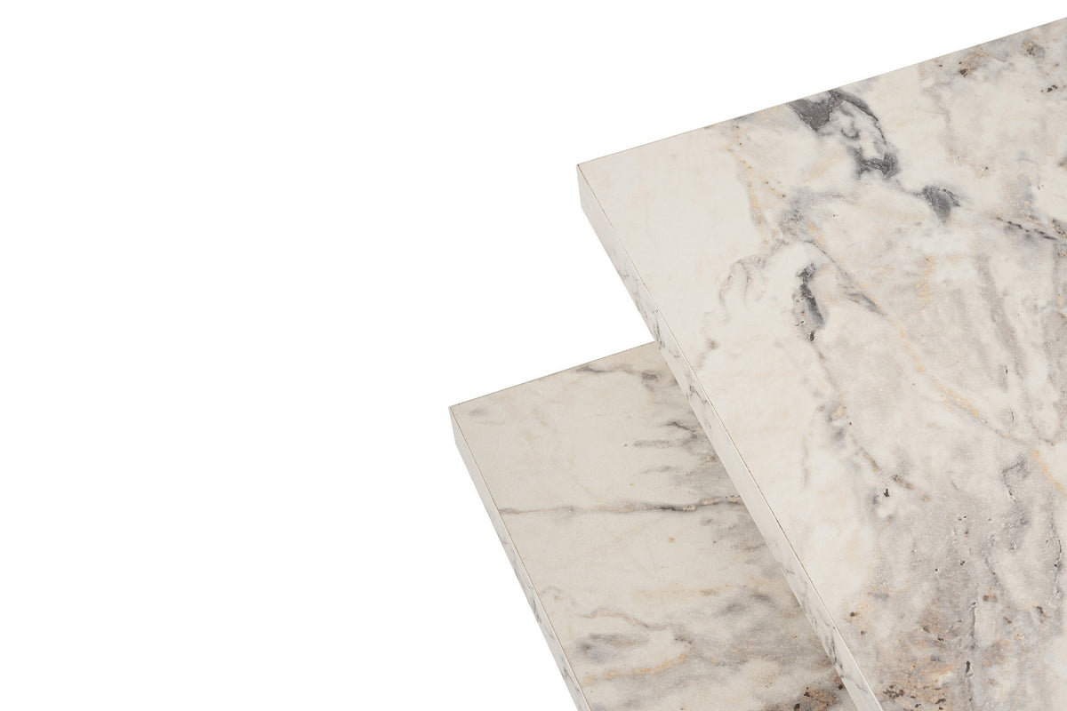 Coffee tables - Coffee table Marble look Melamine Rebellion - Dimehouse