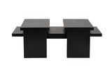 Coffee tables - Coffee table Black Melamine Rebellion - Dimehouse