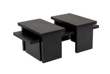 Coffee tables - Coffee table Black Melamine Rebellion - Dimehouse
