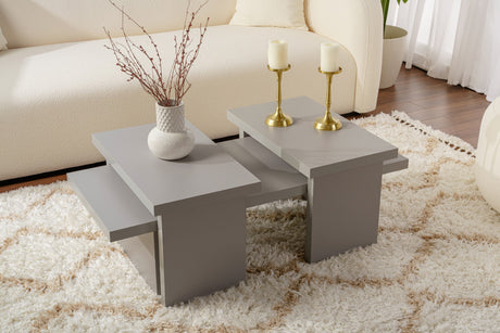 Coffee tables - Coffee table Gray Melamine Rebellion - Dimehouse
