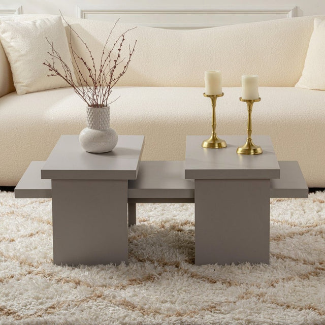 Coffee tables - Coffee table Gray Melamine Rebellion - Dimehouse