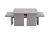 Coffee tables - Coffee table Gray Melamine Rebellion - Dimehouse