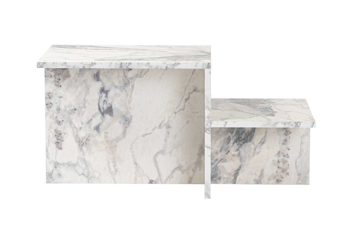 Coffee tables - Coffee table Marble Melamine - 80 x 40 cm - Eterna - Dimehouse