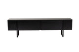 TV Furniture - TV Furniture Black Melamine black frame 180x50x29.5 cm - Blitz - Dimehouse