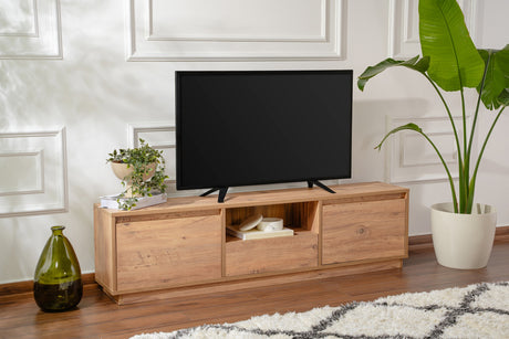 TV Furniture - TV Furniture Vanguard Atlantic Pine Melamine 160x42x29.5 cm - Dimehouse