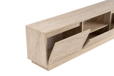 TV Furniture - TV Furniture Japandi Travertine Melamine - three cabinets - 160x42x29.5 cm - Flare - Dimehouse