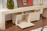 TV Furniture - TV Furniture Beige Melamine Vertex 50x180x31.3 cm - Dimehouse