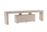 TV Furniture - TV Furniture Beige Melamine Vertex 50x180x31.3 cm - Dimehouse