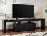 TV Furniture - TV Furniture Black Melamine Vertex 50x180x31.3 cm - Dimehouse
